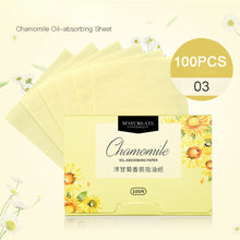 Load image into Gallery viewer, 100pcs/box Facial Oil Absorbent Paper Portable Removable Fragrance Oil Absorbent Paper Cleansing Face Beauty Tools