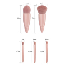 Load image into Gallery viewer, 5pcs Makeup Brushes Set Mini Portable Makeup Brushes Foundation Brush Eye Shadow Brush Makeup Tools