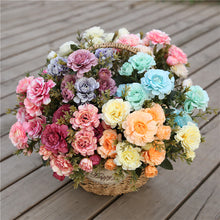 Load image into Gallery viewer, 7 Forks/Bouquet Artificial Flower Silk Azalea Fake Plant Decorative Flowers Home Decor Wedding Decoration