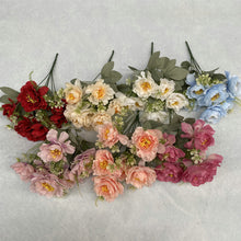 Load image into Gallery viewer, 6 Forks/Bouquet Artificial Flower Silk Peony Fake Flowers Artificial Plant Decorative Flowers Home Decor Wedding Decoration
