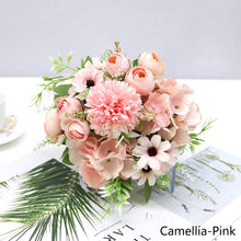 Load image into Gallery viewer, 7 Forks/Bouquet Artificial Flower Silk Peony Rose Camellia Fake Flowers Artificial Plant Decorative Flowers Home Decor Wedding Decoration