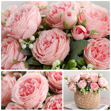 Load image into Gallery viewer, 5 Forks/Bouquet Artificial Flower Silk Persian Rose Fake Flowers Artificial Plant Decorative Flowers Home Decor Wedding Decoration