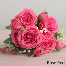 Load image into Gallery viewer, 5 Forks/Bouquet Artificial Flower Silk Persian Rose Fake Flowers Artificial Plant Decorative Flowers Home Decor Wedding Decoration