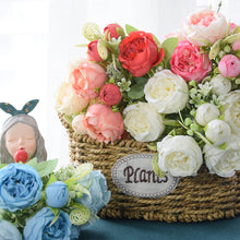 Load image into Gallery viewer, 5 Forks/Bouquet Artificial Flower Silk Peony Fake Flowers Artificial Plant Decorative Flowers Home Decor Wedding Decoration