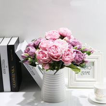 Load image into Gallery viewer, 5 Forks/Bouquet Artificial Flower Silk Persian Rose Fake Flowers Artificial Plant Decorative Flowers Home Decor Wedding Decoration