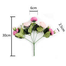 Load image into Gallery viewer, 5 Forks/Bouquet Artificial Flower Silk Persian Rose Fake Flowers Artificial Plant Decorative Flowers Home Decor Wedding Decoration