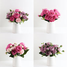 Load image into Gallery viewer, 5 Forks/Bouquet Artificial Flower Silk Persian Rose Fake Flowers Artificial Plant Decorative Flowers Home Decor Wedding Decoration