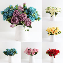 Load image into Gallery viewer, 5 Forks/Bouquet Artificial Flower Silk Persian Rose Fake Flowers Artificial Plant Decorative Flowers Home Decor Wedding Decoration