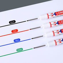 Load image into Gallery viewer, 20mm Long Head Marker Multi-purpose Woodworking Decoration Deep Hole Marker Pen Red/Black/Blue/Green Ink
