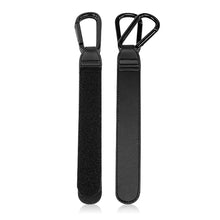 Load image into Gallery viewer, 1pc Baby Bag Stroller Hook Wheelchair Pram Carriage Bag Hanger PU Leather 360° Rotatable Double Head Cart Organizer Shopping Bag Clip