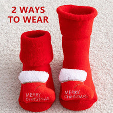 Load image into Gallery viewer, Newborn Baby Socks Cotton Anti-slip Short Socks 0-36 Months Infant Christmas New Year Thicken Clothing Girl Boy