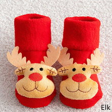 Load image into Gallery viewer, Newborn Baby Socks Cotton Anti-slip Short Socks 0-36 Months Infant Christmas New Year Thicken Clothing Girl Boy