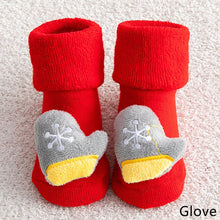 Load image into Gallery viewer, Newborn Baby Socks Cotton Anti-slip Short Socks 0-36 Months Infant Christmas New Year Thicken Clothing Girl Boy