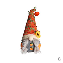 Load image into Gallery viewer, Fall Gnome Doll Pumpkin Sunflower Figurine Swedish Elf Dwarf Plush Ornaments For Autumn Christmas Tree Xmas Gift Halloween Thanksgiving Decor
