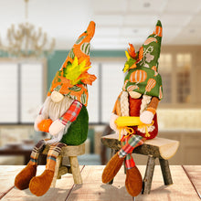 Load image into Gallery viewer, Fall Gnome Doll Pumpkin Corn Figurine Swedish Elf Dwarf Plush Ornaments For Autumn Christmas Tree Xmas Gift Halloween Thanksgiving Decor