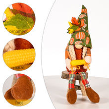 Load image into Gallery viewer, Fall Gnome Doll Pumpkin Corn Figurine Swedish Elf Dwarf Plush Ornaments For Autumn Christmas Tree Xmas Gift Halloween Thanksgiving Decor