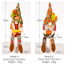 Load image into Gallery viewer, Fall Gnome Doll Pumpkin Corn Figurine Swedish Elf Dwarf Plush Ornaments For Autumn Christmas Tree Xmas Gift Halloween Thanksgiving Decor