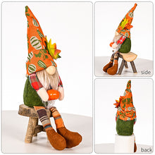 Load image into Gallery viewer, Fall Gnome Doll Pumpkin Corn Figurine Swedish Elf Dwarf Plush Ornaments For Autumn Christmas Tree Xmas Gift Halloween Thanksgiving Decor