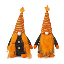 Load image into Gallery viewer, Fall Gnome Doll Pumpkin Maple Figurine Swedish Elf Dwarf Plush Ornaments For Autumn Christmas Tree Xmas Gift Halloween Thanksgiving Decor