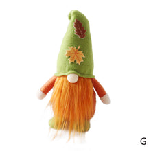 Load image into Gallery viewer, Fall Gnome Doll Pumpkin Maple Figurine Swedish Elf Dwarf Plush Ornaments For Autumn Christmas Tree Xmas Gift Halloween Thanksgiving Decor