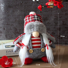 Load image into Gallery viewer, Fall Gnome Doll Fashion Plaid Figurine Swedish Elf Dwarf Plush Ornaments For Autumn Christmas Tree Xmas Gift Halloween Thanksgiving Decor