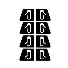 Load image into Gallery viewer, 8Pcs/Set Car Door Open Exit Sticker Window Prompt Luminous Sticker Kit Decal Fit Interior Decoration Stickers for Model 3
