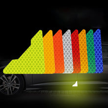 Load image into Gallery viewer, 4Pcs/Set Car Reflector Protective Sticker Scratches Safety Warning Reflective Stickers Reflective Tapes