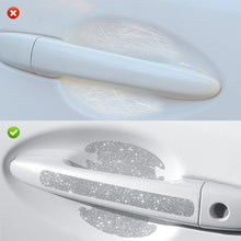 Load image into Gallery viewer, 4Pcs Car Door Handle Reflective Bling Protector Stickers Anti-scratch Protection Rhinestone Bright Drill Decals Auto