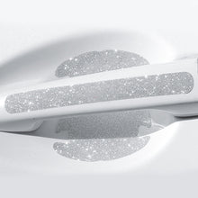 Load image into Gallery viewer, 4Pcs Car Door Handle Reflective Bling Protector Stickers Anti-scratch Protection Rhinestone Bright Drill Decals Auto