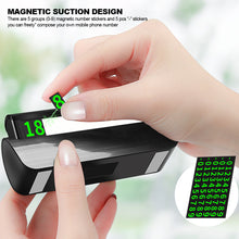 Load image into Gallery viewer, Car Phone Number Plate Car Sticker Night Light Hidden Luminous Phone Styling Temporary Parking Card