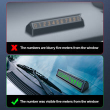 Load image into Gallery viewer, Universal Car Telephone Number Card Luminous Temporary Stop Parking Card Double Side Plate Stikers Accessories