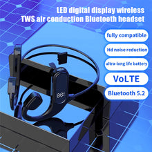 Load image into Gallery viewer, VG09 Bone Conduction Headphones Wireless Digital Bluetooth Earphones 3D Bass Outdoors Waterproof Sports Headset