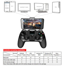 Load image into Gallery viewer, 9076 PG-9076 Gamepad Game Pad Controller Mobile Bluetooth Trigger Joystick For Android Cell Smart Phone TV Box PC PS3 VR
