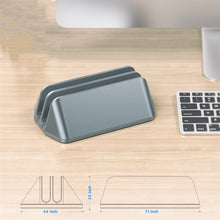 Load image into Gallery viewer, Dual Vertical Laptop Stand Aluminum Alloy Desktop Tablet Bracket Creative Notebook Storage Cooling Bracket for 10-17.3"