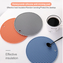 Load image into Gallery viewer, Silicone Mat Coaster Food Grade Material Placemat Non-slip Table Mat Kitchen Accessories Gadgets Round Cup Mat
