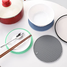 Load image into Gallery viewer, Silicone Mat Coaster Food Grade Material Placemat Non-slip Table Mat Kitchen Accessories Gadgets Round Cup Mat