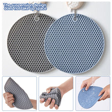 Load image into Gallery viewer, Silicone Mat Coaster Food Grade Material Placemat Non-slip Table Mat Kitchen Accessories Gadgets Round Cup Mat
