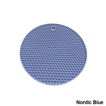 Load image into Gallery viewer, Silicone Mat Coaster Food Grade Material Placemat Non-slip Table Mat Kitchen Accessories Gadgets Round Cup Mat