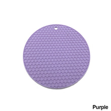 Load image into Gallery viewer, Silicone Mat Coaster Food Grade Material Placemat Non-slip Table Mat Kitchen Accessories Gadgets Round Cup Mat