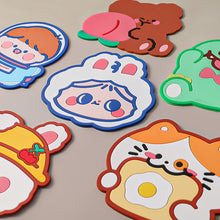 Load image into Gallery viewer, Cute Cartoon Shaped Tea Coaster Cup Holder Mat Coffee Drinks Drink Silicone Coaster Cup Pad Placemat For Home