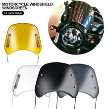 Load image into Gallery viewer, Universal Motorcycle Windshield Windscreen Wind Deflector Motorbike Wind Deflector Front Windshield Deflector for Honda Suzuki