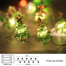 Load image into Gallery viewer, Christmas Decoration String Light Santa Claus Christmas Trees Merry Christmas Decorations for Home Decor