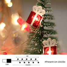 Load image into Gallery viewer, USB Christmas Decoration String Light Santa Claus Christmas Trees Merry Christmas Decorations for Home Decor