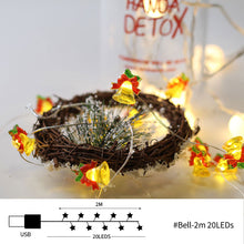 Load image into Gallery viewer, USB Christmas Decoration String Light Santa Claus Christmas Trees Merry Christmas Decorations for Home Decor