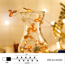 Load image into Gallery viewer, USB Christmas Decoration String Light Santa Claus Christmas Trees Merry Christmas Decorations for Home Decor