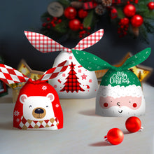 Load image into Gallery viewer, 50Pcs Christmas Gift Bag Santa Claus Print Plastic Bags Baking Candy Packaging Bags Xmas Party New Year