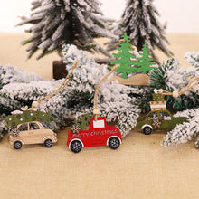 Load image into Gallery viewer, Christmas Pendant Wooden Hanging Ornaments Car Dog for Home Decor New Year Xmas Tree Drop Decorations Gift Accessories