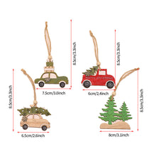 Load image into Gallery viewer, Christmas Pendant Wooden Hanging Ornaments Car Dog for Home Decor New Year Xmas Tree Drop Decorations Gift Accessories