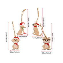 Load image into Gallery viewer, Christmas Pendant Wooden Hanging Ornaments Car Dog for Home Decor New Year Xmas Tree Drop Decorations Gift Accessories
