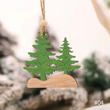 Load image into Gallery viewer, Christmas Pendant Wooden Hanging Ornaments Car Dog for Home Decor New Year Xmas Tree Drop Decorations Gift Accessories